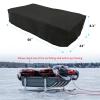 LODMOD Ice Fishing Sled Shelters Cover Fit for Camping & Hunting Travel Gear - 600D Winter Protective Accessories for Snow Rain Dust Mud Proof, 60" L x 24" W x 6" H view 2