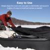 LODMOD Ice Fishing Sled Shelters Cover Fit for Camping & Hunting Travel Gear - 600D Winter Protective Accessories for Snow Rain Dust Mud Proof, 60" L x 24" W x 6" H view 4