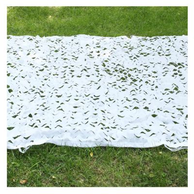 ZXCASDF Camouflage Netting,Camo Netting White,Camo Net,Oxford Fabric Camouflage Nets,for Garten Decoration Camping Theme Party Sunshade Decoration Hunting Blind Shooting,6 * 6m(19.69 * 19.69ft)