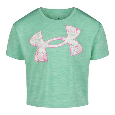 Under Armour SOLARIZED Floral Logo SS, Green Breeze Floral, 4