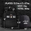 AmStaff Fitness Tactical Weighted Vest - Adjustable Weight Vests for Men & Women - Versatile Wearable Weighted Vest for Fitness Workouts, Strength and Endurance Training, Running, WO - (30lb) view 2