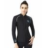 Wetsuit Top Women's 1.5mm Neoprene Wetsuits Jacket,Front Zipper Long Sleeves Diving Suit for Snorkeling,Swimming,Scuba Diving,Surfing(WFT-XL) view 1