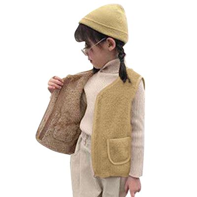 Baby Kids Boys Girls Vests Cotton Warm Zipper Vests Padded aistcoat Cute Thick Soft Clothes 1-12 Years (B, 1-2 Years)