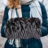 VOSAREA Winter Faux Fur Hand Warmer Cushion Thickened Arm Warmer for Cold Weather Comfortable and Washable for Watching Tv Traveling Shopping view 3