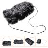 VOSAREA Winter Faux Fur Hand Warmer Cushion Thickened Arm Warmer for Cold Weather Comfortable and Washable for Watching Tv Traveling Shopping view 4