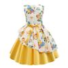 COMISARA Flower Girl Dress Little Kids Birthday Christmas Easter Prom Pageant Wedding Bridesmaid Party Performance Fancy Formal Princess Ball Gown Dresses Size 2T 3T Yellow 100 view 4
