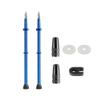 1 Pair Tubeless Value Stems Premium No Leak Tubeless Presta Valve Stems Kits with Integrated Value Core, Protective Rings and Valve Stem Caps Fit Most Bicycle Tubeless Rims (Blue,120MM) view 1