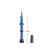 1 Pair Tubeless Value Stems Premium No Leak Tubeless Presta Valve Stems Kits with Integrated Value Core, Protective Rings and Valve Stem Caps Fit Most Bicycle Tubeless Rims (Blue,60MM) view 2