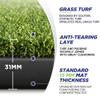 Golfguru Golf Mat, 5x4ft 31mm Dense Elite Golf Hitting Mats Practice with 10 Balls, 9 Tees, Heavy Duty Artificial Hitting Training Matt for Backyard Driving Chipping Indoor Outdoor Simulators view 2