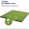 Golfguru Golf Mat, 5x4ft 31mm Dense Elite Golf Hitting Mats Practice with 10 Balls, 9 Tees, Heavy Duty Artificial Hitting Training Matt for Backyard Driving Chipping Indoor Outdoor Simulators view 4