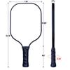 Custom Pickleballs Paddle Set Lightweight Personalized Pickleball Racquet Add Your Photo,Text,Logo Pickle-Ball Equipment for Christmas Thanksgiving Birth Gifts White view 2