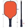 Customize Pickleballs Paddle Set Personalized Pickleball Rackets Add Your Photo,Text,Logo Pickle-Ball Equipment for Christmas Thanksgiving Birth Gifts Orange view 2