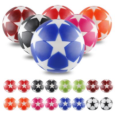 BQSPT 32mm Foosball Balls Foose Balls Table Soccer Game Replacement Foosballs 16pcs,Foosball Multicolor Official 32mm Mini Table Footballs Ball Accessory (16 Pack)