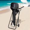 DNYSYSJ Outboard Motor Boat Engine with Air Cooling System & Manual Pull Start for Inflatable Fishing Boats Yachts Water Sport Tools Marine Boat Motor (Stand Carrier Cart Dolly) (H-123) view 2