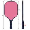 Custom Pickleballs Paddle Set Lightweight Personalized Pickleball Racquet Add Your Photo,Text,Logo Pickle-Ball Equipment for Christmas Thanksgiving Birth Gifts Dark Pink view 2