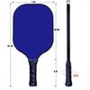 Custom Pickleballs Paddle Set,2 Paddels with 4 Balls and 1 Storage Bag,Personalized Any Photo Text,Neutral Paddle,Perfect First Paddle for Beginners Blue view 2