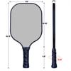 Custom Pickleballs Paddle Set,2 Paddels with 4 Balls and 1 Storage Bag,Personalized Any Photo Text,Neutral Paddle,Perfect First Paddle for Beginners Grey view 2