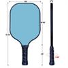 Custom Pickleballs Paddle Set,2 Paddels with 4 Balls and 1 Storage Bag,Personalized Any Photo Text,Neutral Paddle,Perfect First Paddle for Beginners Sky Blue view 2
