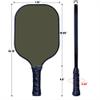 Custom Pickleballs Paddle Set Lightweight Personalized Pickleball Racquet Add Your Photo,Text,Logo Pickle-Ball Equipment for Christmas Thanksgiving Birth Gifts Military Green view 2