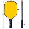 Custom Pickleballs Paddle Set,2 Paddels with 4 Balls and 1 Storage Bag,Personalized Any Photo Text,Neutral Paddle,Perfect First Paddle for Beginners Orange Yellow view 2