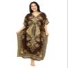 Women's Long Kaftan Dress Maxi Caftan Dress Gown Top Night (Brown) view 2