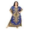 Women's Long Kaftan Dress Maxi Caftan Dress Gown Top Night Dress (Blue) view 1