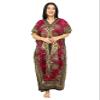 Women's Long Kaftan Dress Maxi Caftan Dress Gown Top Night Dress (Pink) view 2