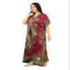 Women's Long Kaftan Dress Maxi Caftan Dress Gown Top Night Dress (Pink) view 3