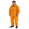 Hularka Men's One Piece Lightweight Rain Suit Waterproof Windproof Rainwear Reflective Strip Jumpsuit Yellow 4X-Large view 2