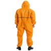 Hularka Men's One Piece Lightweight Rain Suit Waterproof Windproof Rainwear Reflective Strip Jumpsuit Yellow 4X-Large view 3
