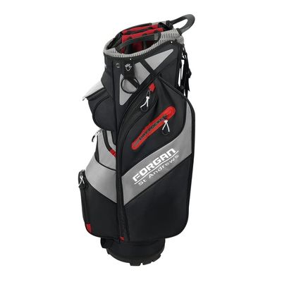 Forgan of St Andrews F-Series Deluxe Cart/Trolley Bag, Black/Red