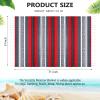 Oudain 4 Pcs Mexican Blankets Bulk Handwoven Mexican Yoga Blanket Towel Colorful Falsa Serape Woven Throw Blanket Boho Beach Blankets for Outdoor Camping Beach Picnic Travel Home(Red) view 2