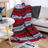 Oudain 4 Pcs Mexican Blankets Bulk Handwoven Mexican Yoga Blanket Towel Colorful Falsa Serape Woven Throw Blanket Boho Beach Blankets for Outdoor Camping Beach Picnic Travel Home(Red) view 3