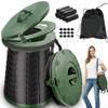 ALEVMOOM XXL Portable Toilet for Camping,880lbs Capacity,19.7" H Adjustable Portable Toilet with 7 Garbage Bags,Porta Potty for Adults,Collapsible Luggable Loo for Camping/Travel/Car/Hiking view 1