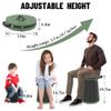 ALEVMOOM XXL Portable Toilet for Camping,880lbs Capacity,19.7" H Adjustable Portable Toilet with 7 Garbage Bags,Porta Potty for Adults,Collapsible Luggable Loo for Camping/Travel/Car/Hiking view 2