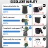 ALEVMOOM XXL Portable Toilet for Camping,880lbs Capacity,19.7" H Adjustable Portable Toilet with 7 Garbage Bags,Porta Potty for Adults,Collapsible Luggable Loo for Camping/Travel/Car/Hiking view 3