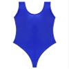 LiiYii Men's Oil Shiny Bodysuit Tank Vest Tops One Piece Shapewear High Elastic Tights Slim Leotard Blue X-Large view 3