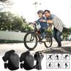 WayEee Kids Bike Helmet Set Skateboard Knee Pads, Helmet Pad Set Protective Gear Set, Adjustable for Girls Kids 3-10 Helmet Elbow Pads Wrist Guards for Sport Cycling Bike Roller Skating Scooter-Black view 2