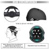 WayEee Kids Bike Helmet Set Skateboard Knee Pads, Helmet Pad Set Protective Gear Set, Adjustable for Girls Kids 3-10 Helmet Elbow Pads Wrist Guards for Sport Cycling Bike Roller Skating Scooter-Black view 4