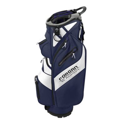 Forgan of St Andrews F-Series Deluxe Cart/Trolley Bag, Blue/White