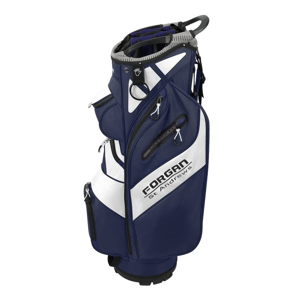 Forgan of St Andrews F-Series Deluxe Cart/Trolley Bag, Blue/White