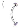 Belly Button Ring Eyebrow Jewelry Cartilage Piercing Jewelry 16G 8mm Silver view 1