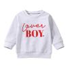 Kayotuas Toddler Valentines Day Shirt for Boys Girls Cute Letter Print Long Sleeve Top Crewneck Sweatshirt Fall Winter Clothes (Lover Boy Grey,6-12 Months) view 1