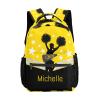 WOWPersonalTailor Cheers Yellow Black Cheerleaders Waterproof Casual Daypack for Hiking Sports view 1