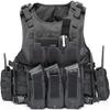 BOMTURN Tactical Airsoft Vest Upgrade Adjustable Modular Paintball Vest Outdoor Fit Adult view 1