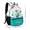 WOWPersonalTailor Cheers Light Blue Cheerleaders Backpack Waterproof Travel Bag for Hiking Camping view 4