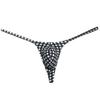 Men's Breathable String Thong Underwear Bubble Knitted Bikini Tangas Male Enhance Pouch Bottoms Jocksrtap 3-Pack(Plaid) M view 2