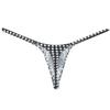 Men's Breathable String Thong Underwear Bubble Knitted Bikini Tangas Male Enhance Pouch Bottoms Jocksrtap 3-Pack(Plaid) M view 4