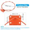 PATIKIL Basketball Rim, 18 Inch, Replacement Wall Door Mounted Hanging Standard Goal Fit Most Sizes of Backboard Indoor and Outdoor, Orange (Thicken Solid Steel) view 2