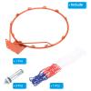 PATIKIL Basketball Rim, 18 Inch, Replacement Wall Door Mounted Hanging Standard Goal Fit Most Sizes of Backboard Indoor and Outdoor, Orange (Thicken Solid Steel) view 3
